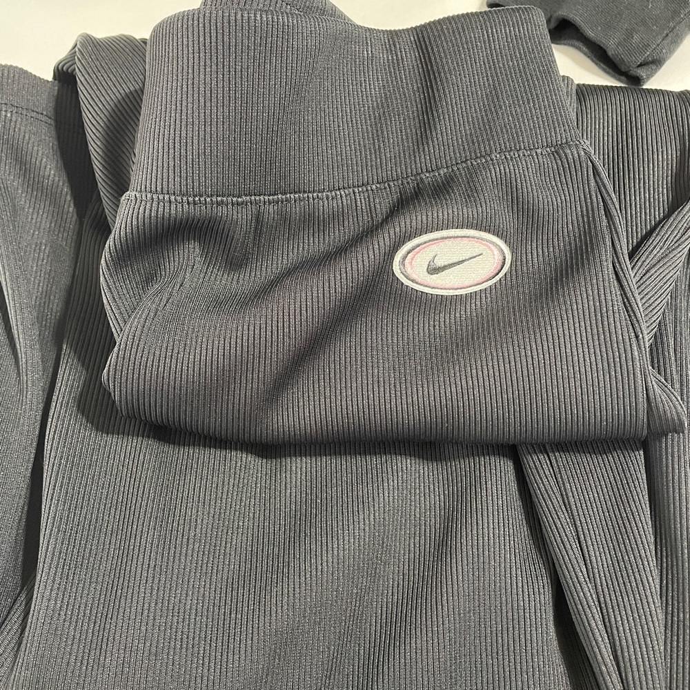 Nike retro wide leg ribbed pant